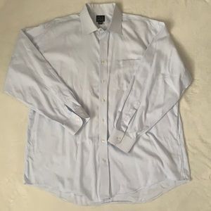 EUC Jos. A Banks blue and white check men’s dress shirt